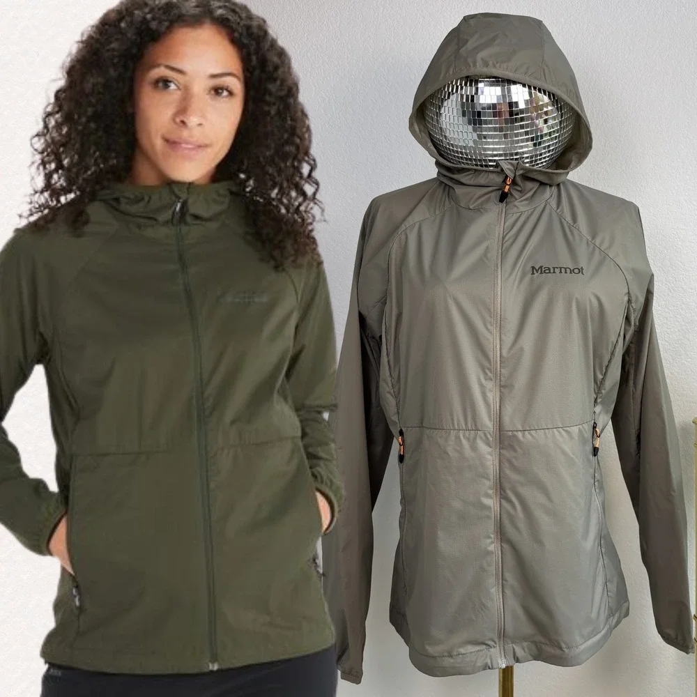 Marmot Womens Etherlite Hoody-VTR Windbreaker Jacket Vetiver‎ Green NEW Medium